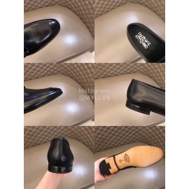 Ferragamo Classic Leather Business Shoes For Men Black