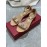 Salvatore Ferragamo New Patent Leather Bow Sandals For Women Khaki