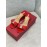Salvatore Ferragamo New Patent Leather Bow High Heel Slippers For Women Red