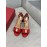 Salvatore Ferragamo New Patent Leather Bow High Heel Sandals For Women Red