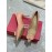 Salvatore Ferragamo New Leather Bow Pointed High Heels For Women Pink