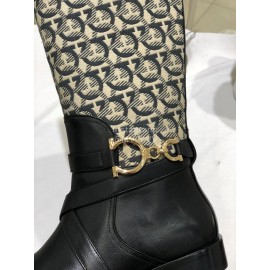 Salvatore Ferragamo Autumn Winter Fashion Calf Boots For Women