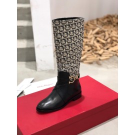 Salvatore Ferragamo Autumn Winter Fashion Calf Boots For Women