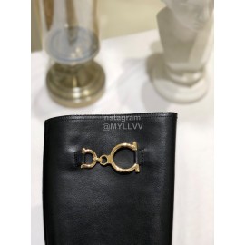 Salvatore Ferragamo Autumn Winter New Calf Boots For Women Black