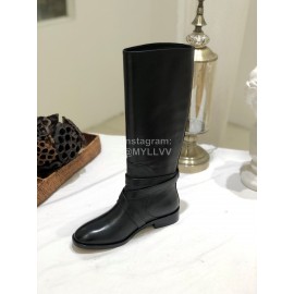 Salvatore Ferragamo Autumn Winter New Black Calf Long Boots For Women
