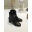 Salvatore Ferragamo Autumn Winter New Calf High Heel Short Boots For Women Black