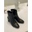 Salvatore Ferragamo Autumn Winter Calf High Heel Short Boots For Women Black