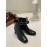Salvatore Ferragamo Autumn Winter Black Calf High Heel Short Boots For Women 
