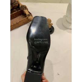 Salvatore Ferragamo Autumn Winter Black Calf High Heel Short Boots For Women 