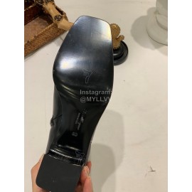 Salvatore Ferragamo Autumn Winter Calf High Heel Short Boots Black For Women 