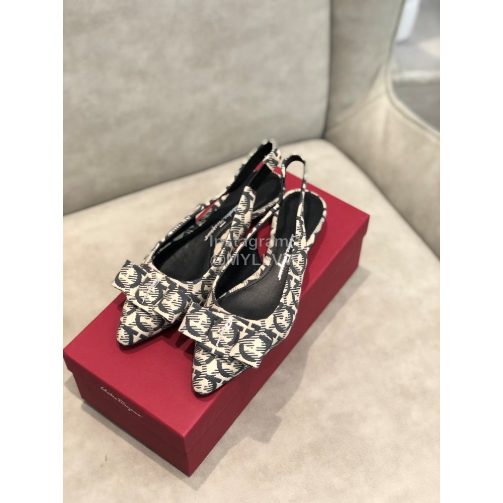 Salvatore Ferragamo Fashion Sheepskin Bow Sandals For Women 