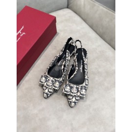 Salvatore Ferragamo Fashion Sheepskin Bow Sandals For Women 