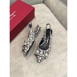 Salvatore Ferragamo Fashion Sheepskin Bow Sandals For Women 