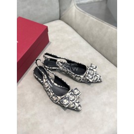 Salvatore Ferragamo Fashion Sheepskin Bow Sandals For Women 