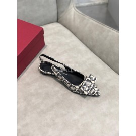 Salvatore Ferragamo Fashion Sheepskin Bow Sandals For Women 