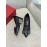 Salvatore Ferragamo Fashion Sheepskin Bow High Heel Shoes For Women Black