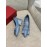 Salvatore Ferragamo Fashion Sheepskin Bow High Heel Shoes For Women Blue