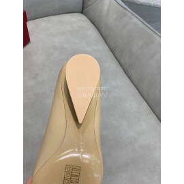 Salvatore Ferragamo Fashion Sheepskin Bow High Heel Shoes For Women Beige