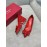 Salvatore Ferragamo Fashion Sheepskin Bow High Heel Shoes For Women Red