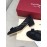 Salvatore Ferragamo Spring Summer New Wave Dot Gauze Black High Heels For Women 