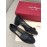Salvatore Ferragamo Spring Summer New Wave Dot Gauze Black High Heels For Women 