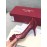 Salvatore Ferragamo Spring Summer New Wave Dot Gauze High Heels For Women Wine Red