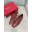 Salvatore Ferragamo Simple Soft Sheepskin Shoes For Women Wine Red