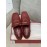 Salvatore Ferragamo Simple Soft Sheepskin Shoes For Women Wine Red