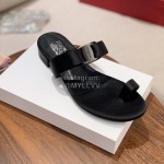 Salvatore Ferragamo Summer Sweet Bow Sandals For Women Black