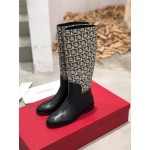 Ferragamo Fashion Cowhide Long Boots For Women