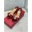 Ferragamo Patent Leather Bow High Heeled Slippers For Women Wine Red