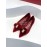 Ferragamo Velvet Bow Thick High Heeled Pointed Shoes For Women Wine Red