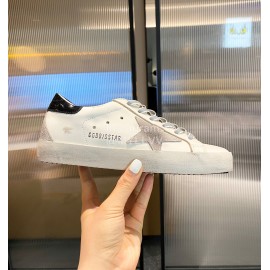 Golden Goose Calf Leather Casual Shoes For Men And Women Rose Red