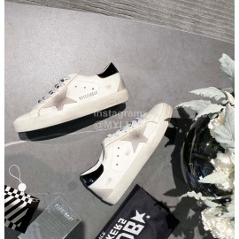 Golden Goose Calf Leather Casual Shoes For Men And Women Rose Red