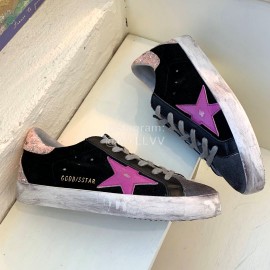 Golden Goose Calf Leather Gray Casual Shoes For Men And Women