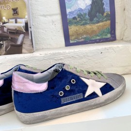 Golden Goose Calf Leather Blue Casual Shoes For Me..