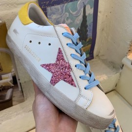 Golden Goose Calf Leather Casual Shoes For Men And Women