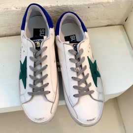 Golden Goose Calf Leather Casual Shoes For Men And Women Green