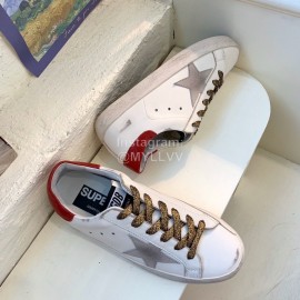 Golden Goose Calf Leather Casual Shoes For Men And Women Green