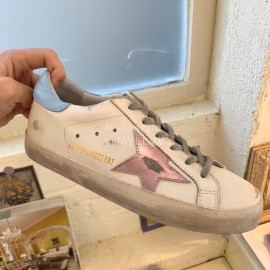 Golden Goose Calf Leather Black Casual Shoes For Men And Women