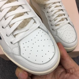 Golden Goose Winter Calf Lamb Wool Casual Shoes For Women Black