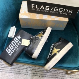 Golden Goose Versatile Calf Leather Fashion Casual Shoes For Men And Women Black