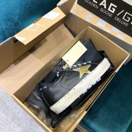 Golden Goose Versatile Calf Leather Fashion Casual Shoes For Men And Women Black