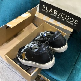 Golden Goose Versatile Calf Leather Fashion Casual Shoes For Men And Women Black