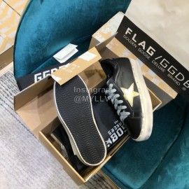 Golden Goose Versatile Calf Leather Fashion Casual Shoes For Men And Women Black