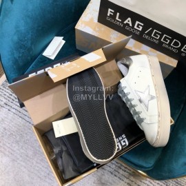 Golden Goose Versatile Calf Leather Fashion Casual Shoes For Men And Women Gray