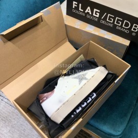 Golden Goose Versatile Calf Leather Fashion Casual Shoes For Men And Women Rose Red