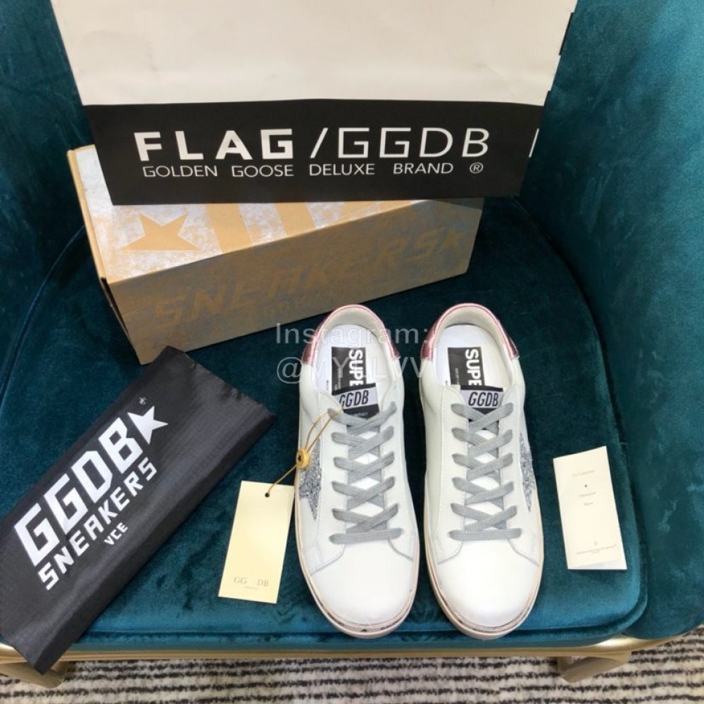 Golden Goose Versatile Calf Leather Fashion Shoes For Men And Women 