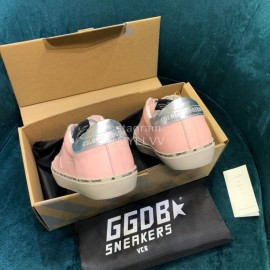 Golden Goose Versatile Calf Leather Fashion Casual Shoes For Men And Women Pink
