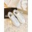 Golden Goose Thick Soled Calf Leather Casual Shoes For Women White